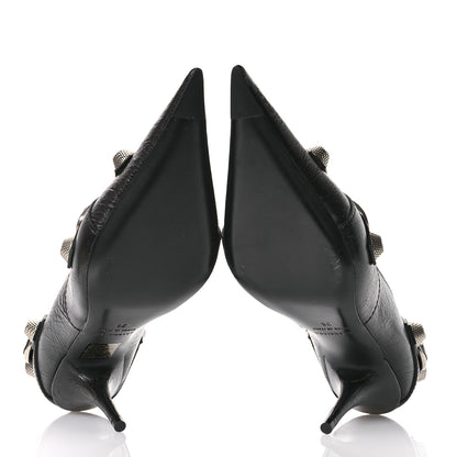 Balenciaga Agneau Arena Cagole 90MM Slingback Pumps 36 Black 6 of 8