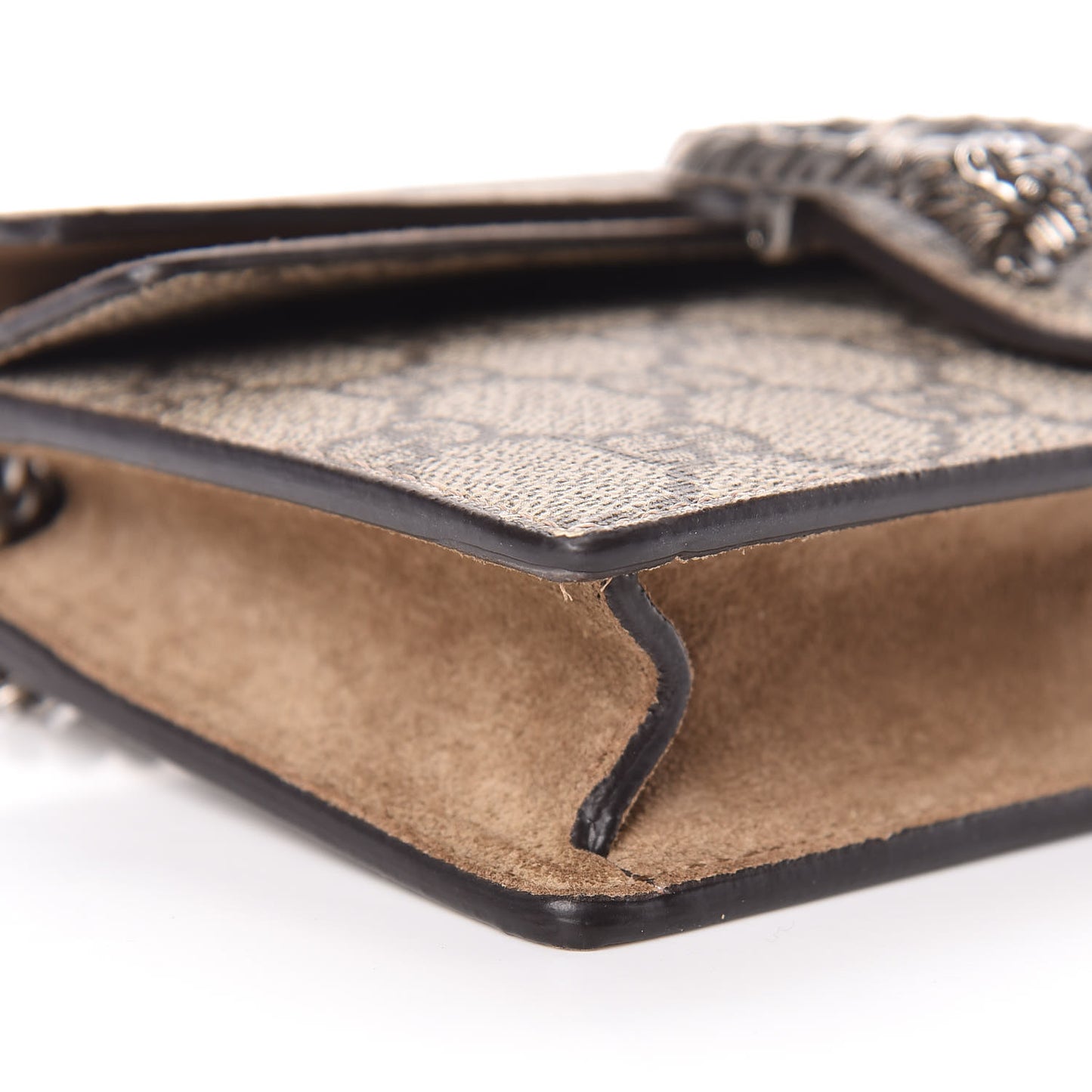 GG Supreme Monogram Super Mini Dionysus Shoulder Bag Taupe