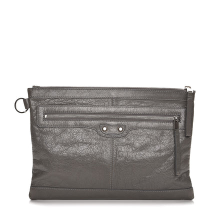 Balenciaga Agneau Arena Classic Hardware Medium Clip Gris Fumee 1 of 9