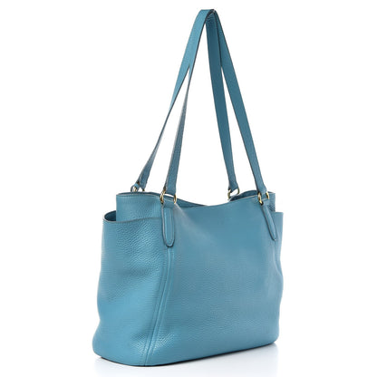Prada Vitello Daino Side Pocket Shoulder Bag Marine 3 of 19