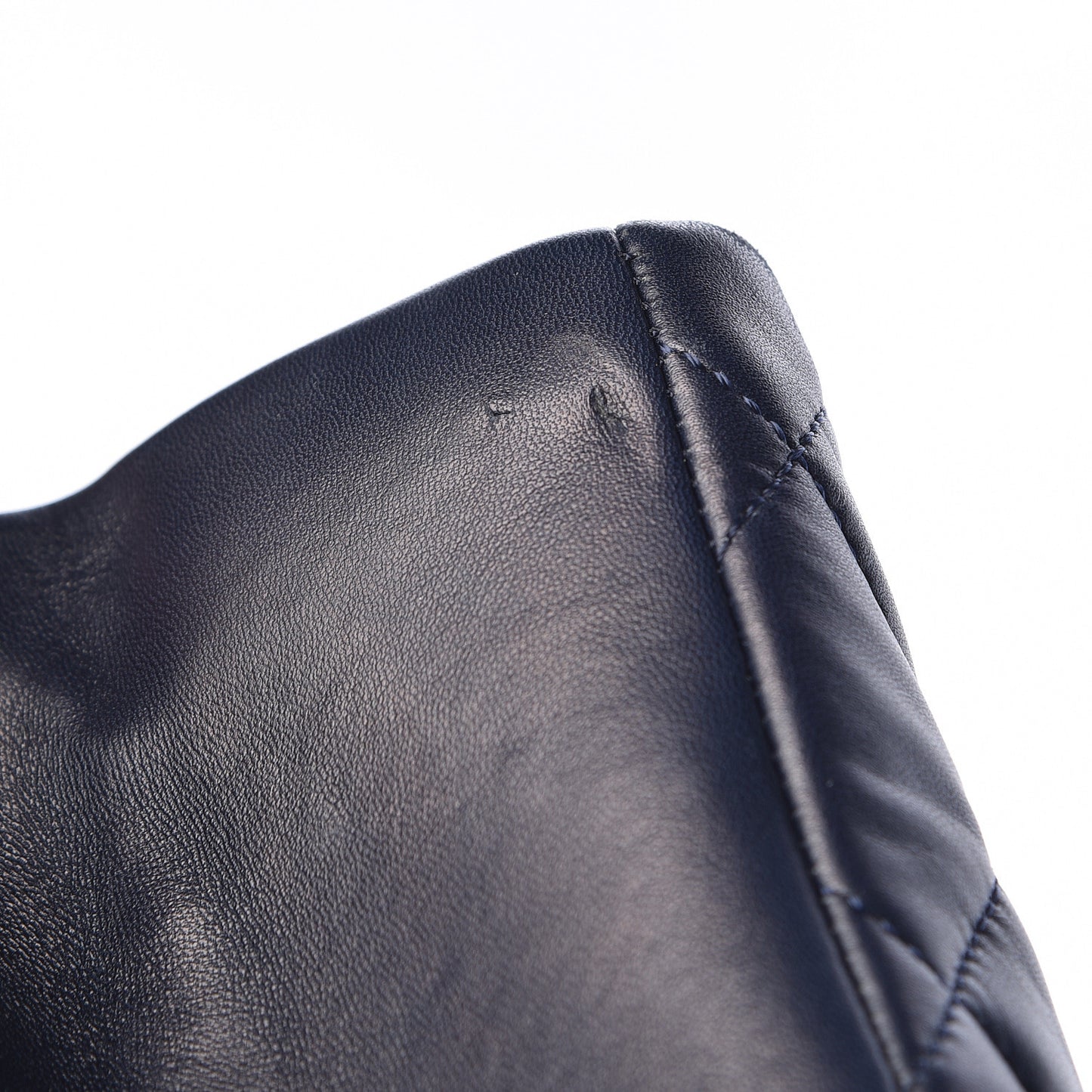 Lambskin Quilted Trendy CC Tote Navy