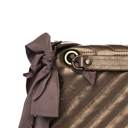 Lanvin Metallic Lambskin Quilted Medium Happy Shoulder Bag Bronze 8 of 12