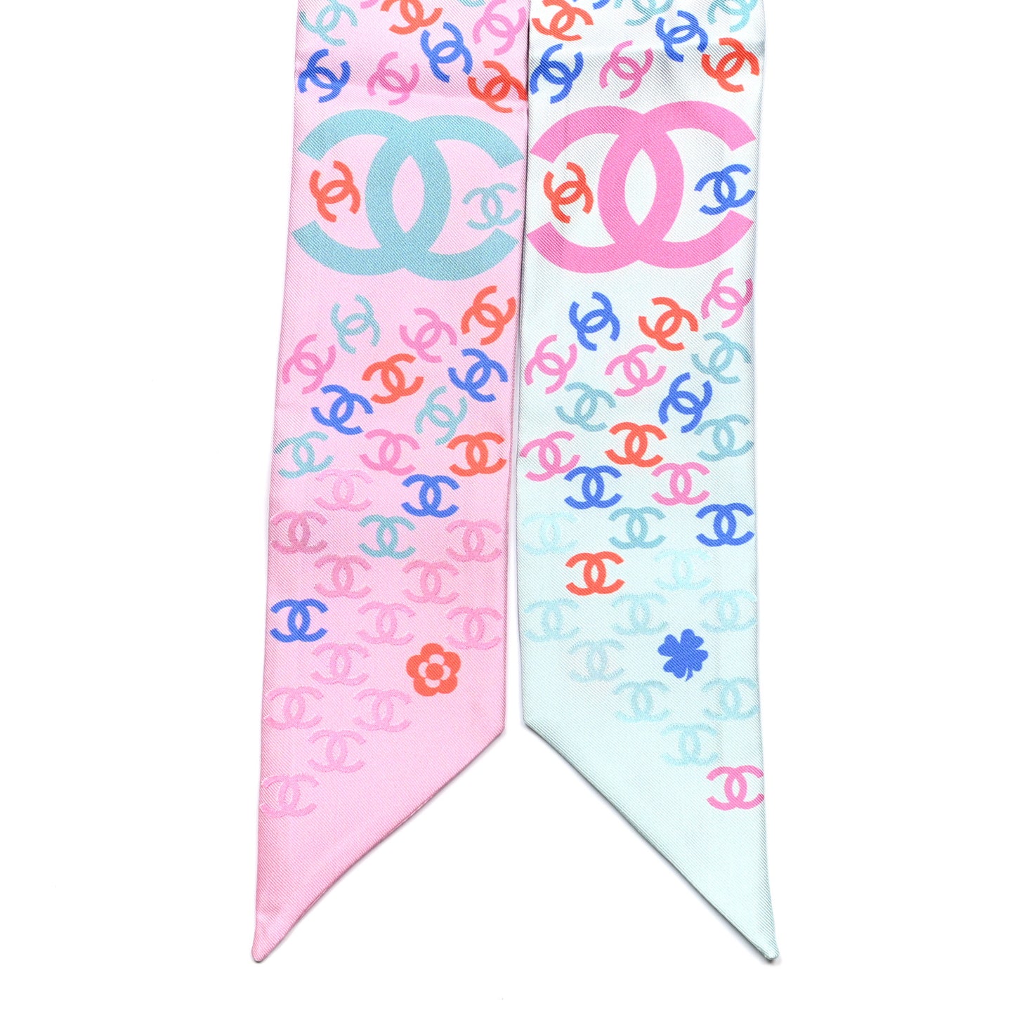 Silk CC Slim Bandeau Pink Light Blue Red
