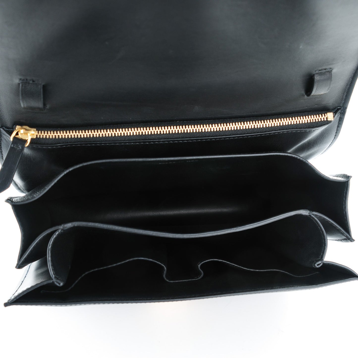 Box Calfskin Medium Classic Box Flap Bag Black