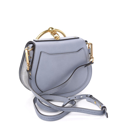 Chloe Calfskin Suede Small Nile Bracelet Bag Washed Blue 2 of 9
