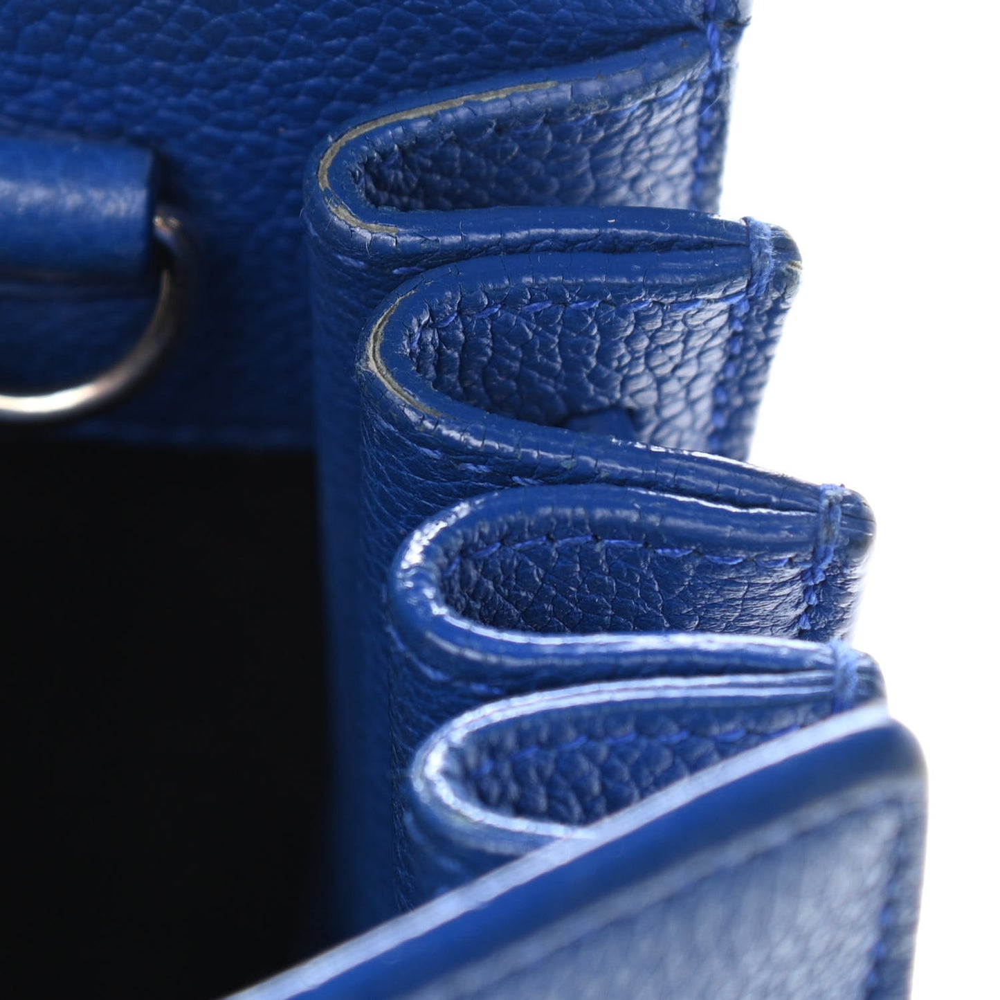Grained Calfskin Nano Sac De Jour Royal Blue