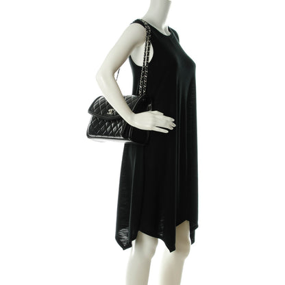 Chanel Lambskin Quilted Large Geometric Flap Black 2 of 8