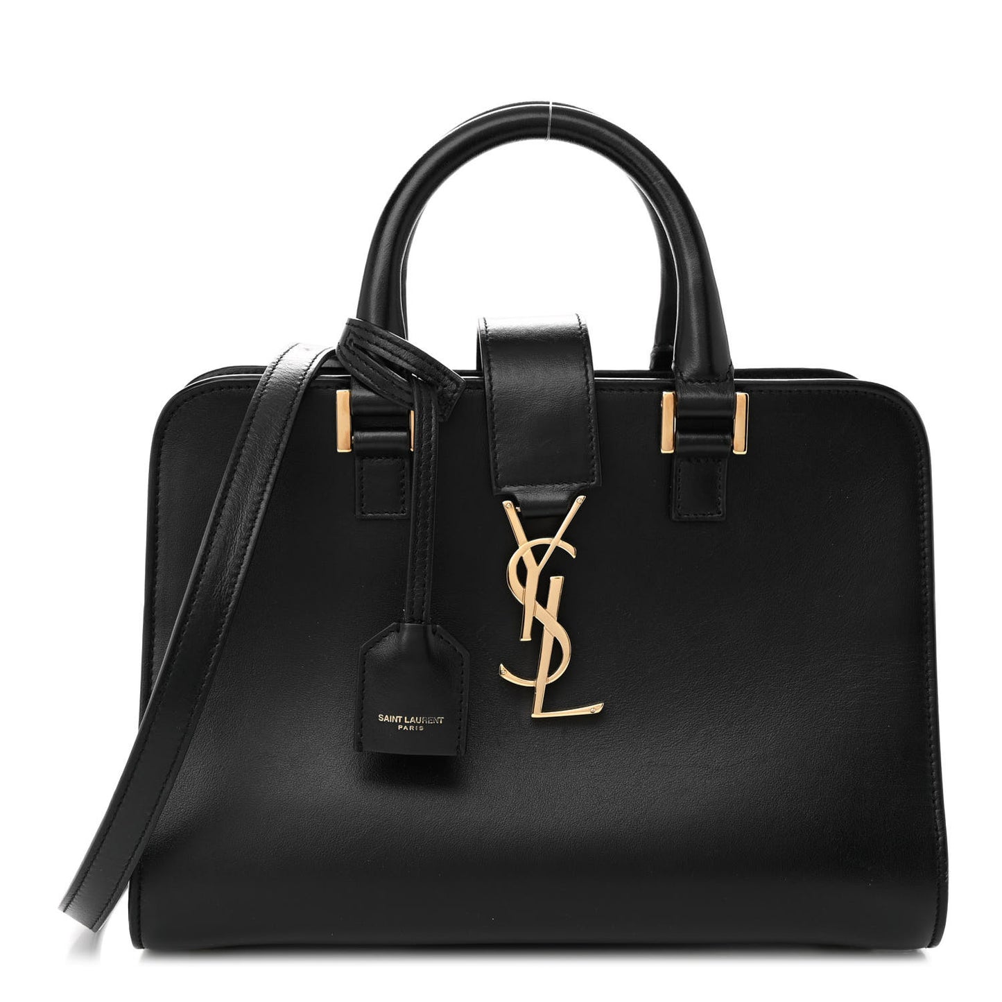 Calfskin Monogram Baby Cabas Black