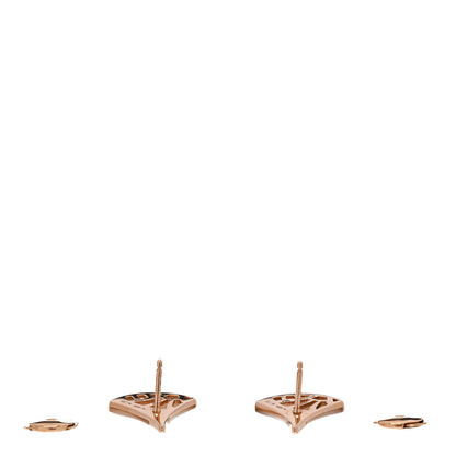 Bulgari 18K Rose Gold Diamond Mother of Pearl Divas' Dream Stud Earrings 3 of 5