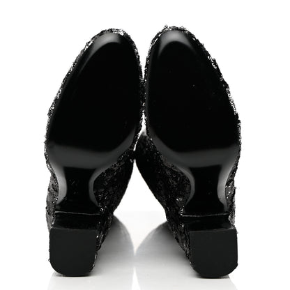 Louis Vuitton Sequin Donna High Boots 37 Black 5 of 9
