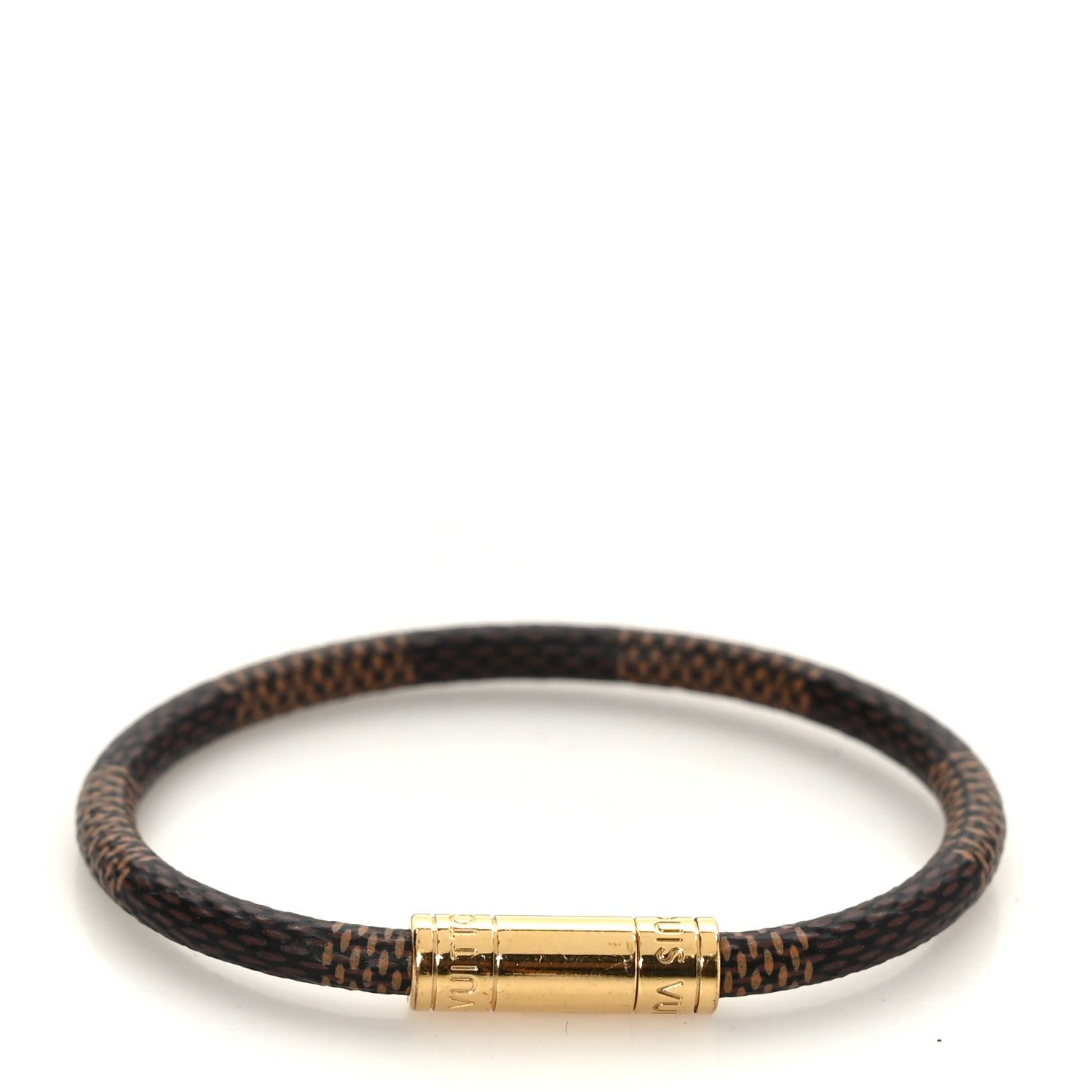 Louis Vuitton Damier Ebene Keep It Bracelet 19 1 of 4