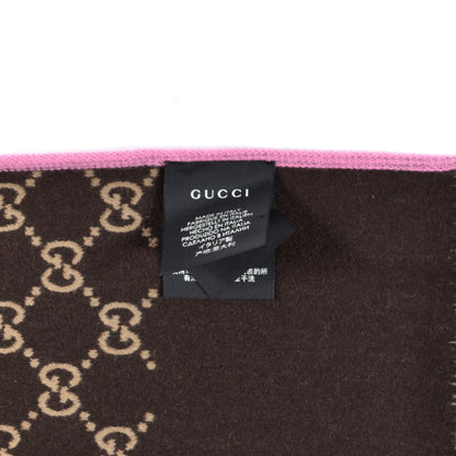 Gucci Wool Silk GG Monogram Ripon Simple Scarf Roseate 3 of 4