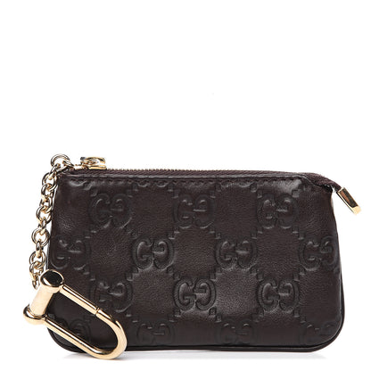 Gucci Guccissima Key Case Chocolate 1 of 6
