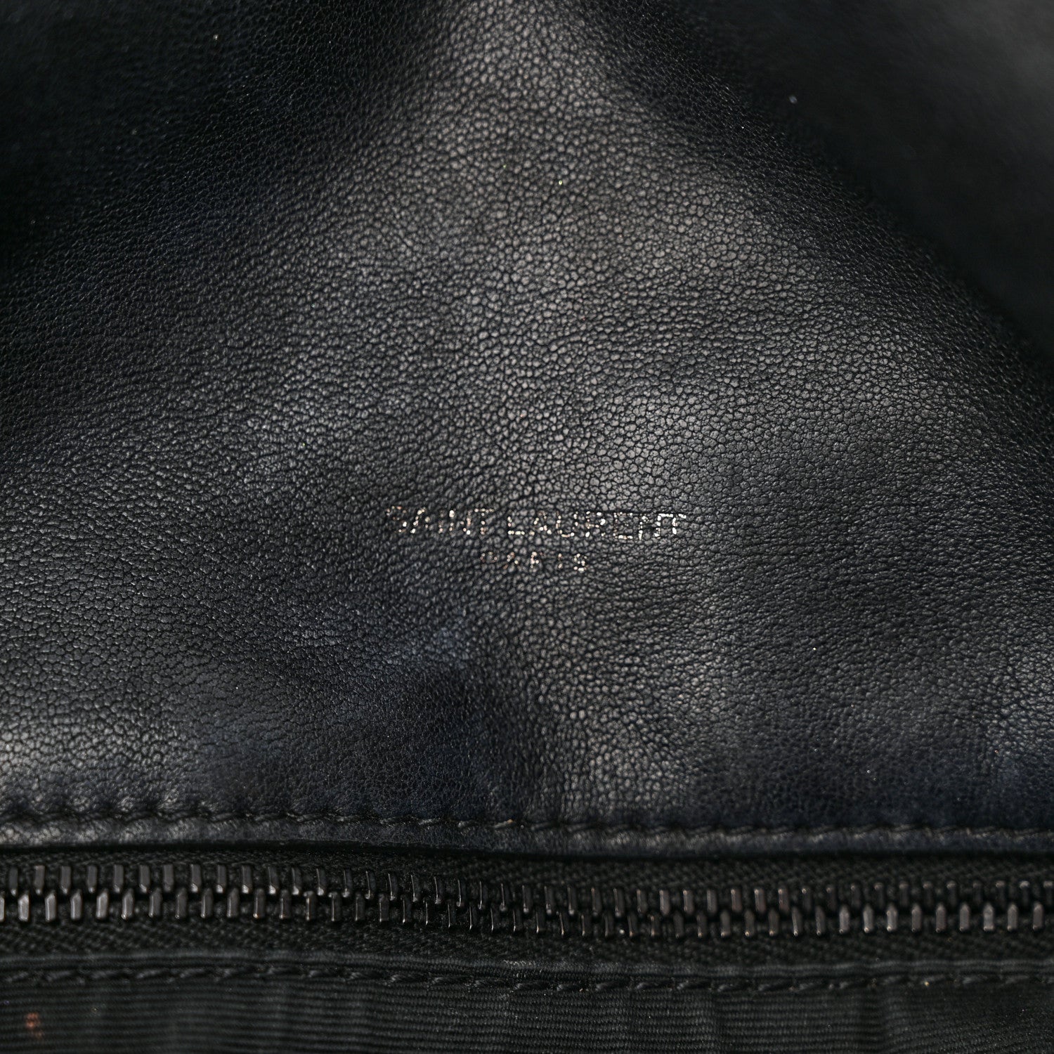 Saint Laurent Lambskin Quilted Monogram Monochrome Medium Loulou Puffer Chain Satchel Black 7 of 18