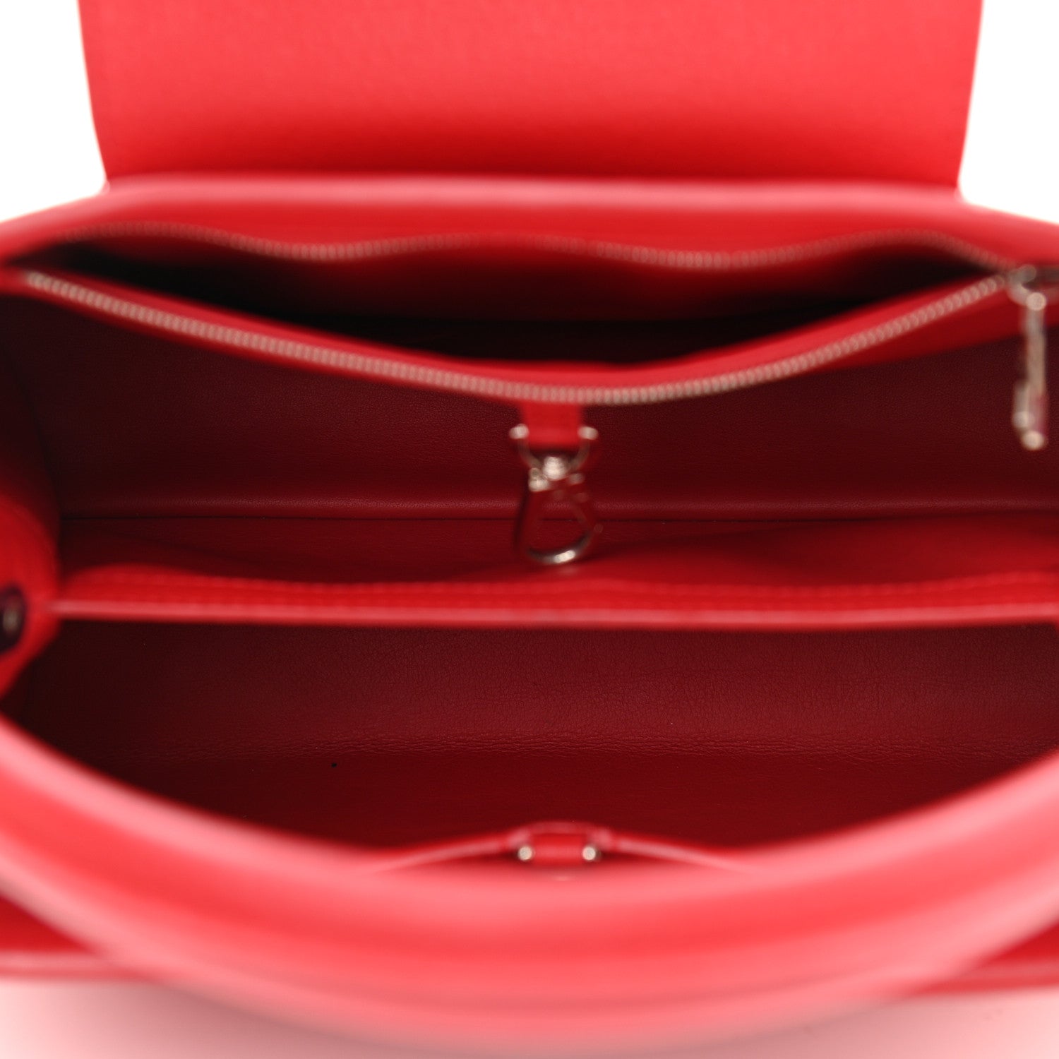Louis Vuitton Taurillon Capucines BB Rubis 5 of 10