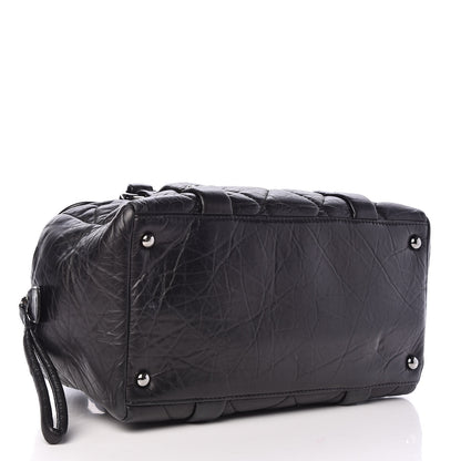 Chanel Distressed Lambskin Lady Braid Flap Tote Black 4 of 10