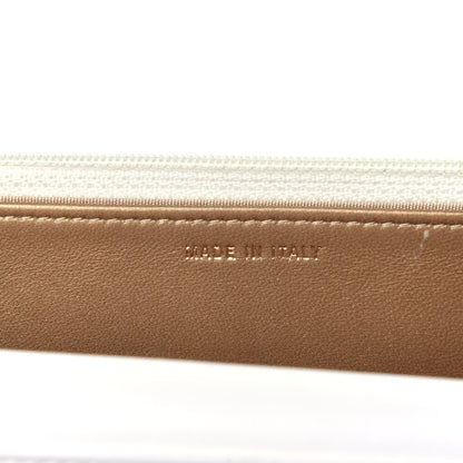 Chanel Lambskin Quilted CC Pearl Crush Wallet on Chain WOC White 13 of 27