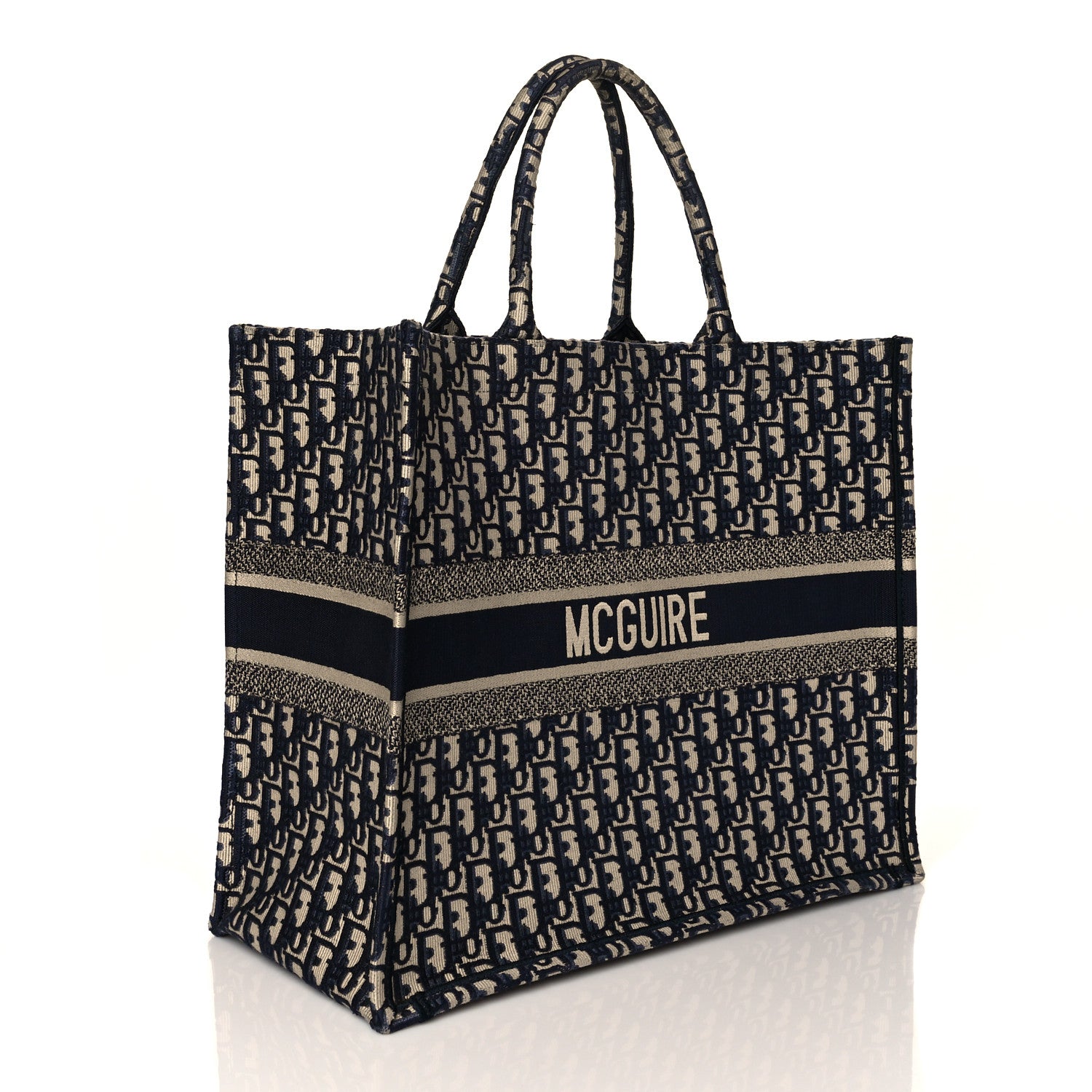 Christian Dior Oblique Large Book Tote Blue Multicolor 4 of 12