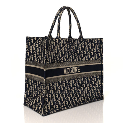 Christian Dior Oblique Large Book Tote Blue Multicolor 4 of 12