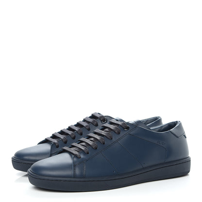 Saint Laurent Calfskin SL/06 Classic Court Sneakers 40 Blue 3 of 8