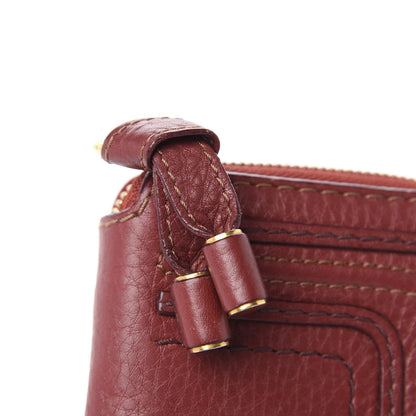 Chloe Grained Calfskin Marcie Long Zip Around Wallet Red 13 of 14