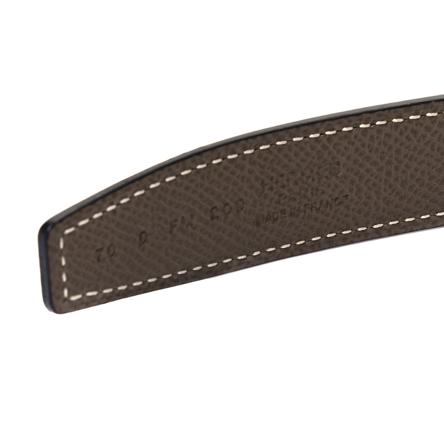 Swift Epsom 24mm H Belt 70 Black Etoupe