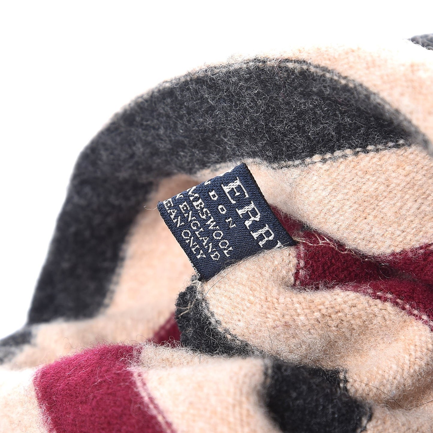 Lambswool Stripe Beanie Hat