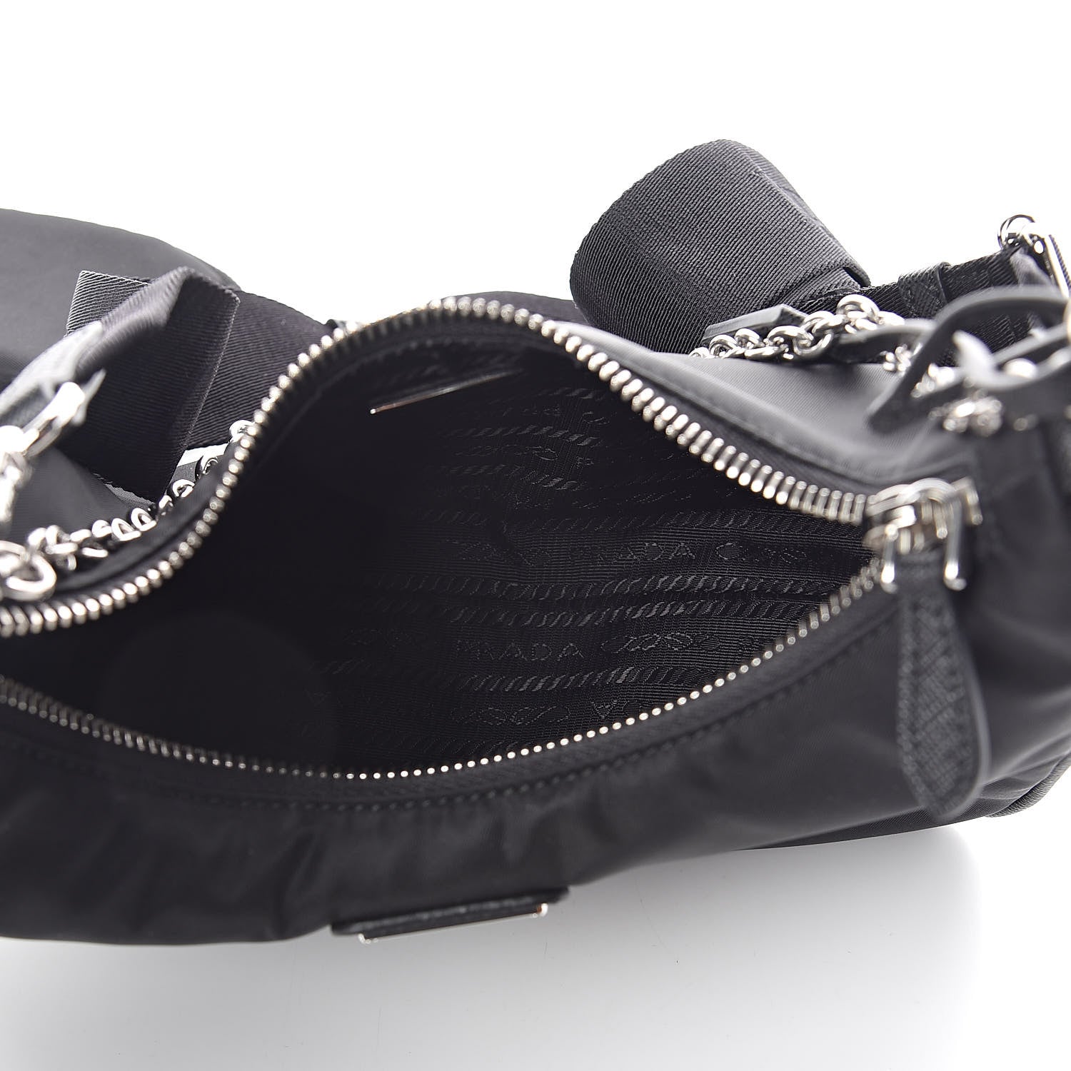 Prada Nylon Re-Edition 2005 Shoulder Bag Black 6 of 9