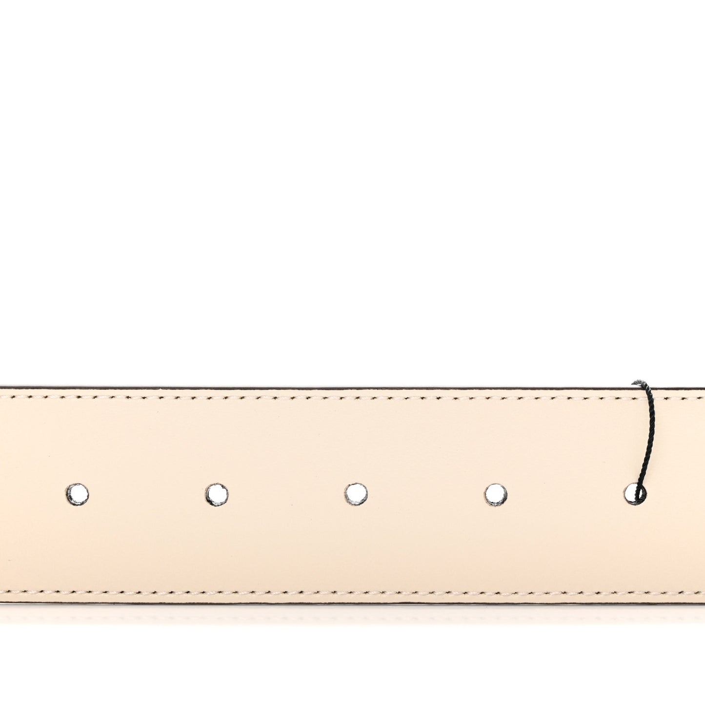 Plutone Calfskin Palladium Double G 40mm Belt 80 32 Mystic White