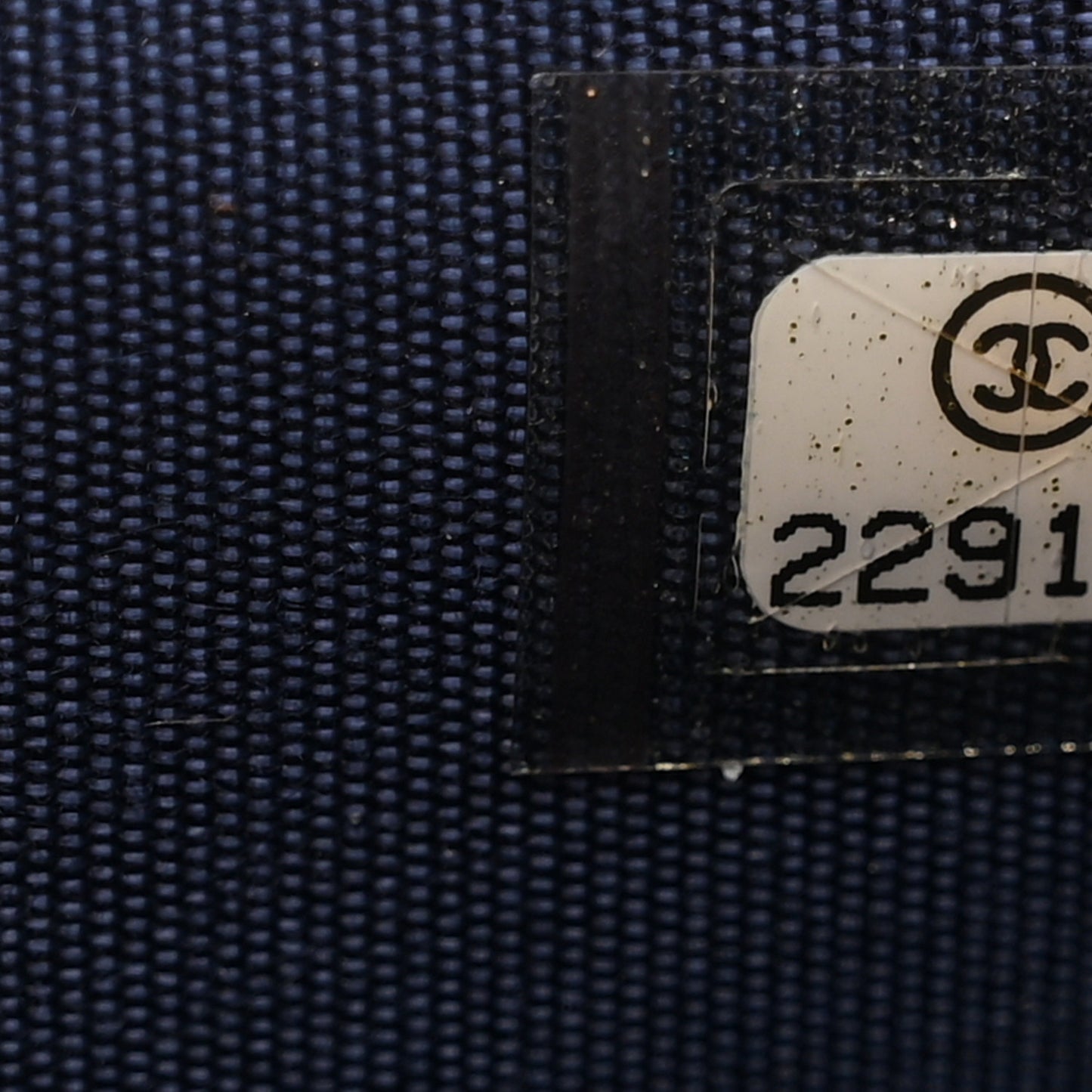 Lambskin Quilted Small Boy Zipped Pouch Navy