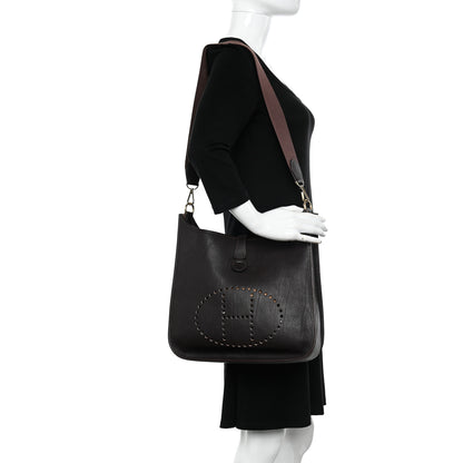 Hermes Fjord Evelyne GM Chocolate 2 of 10