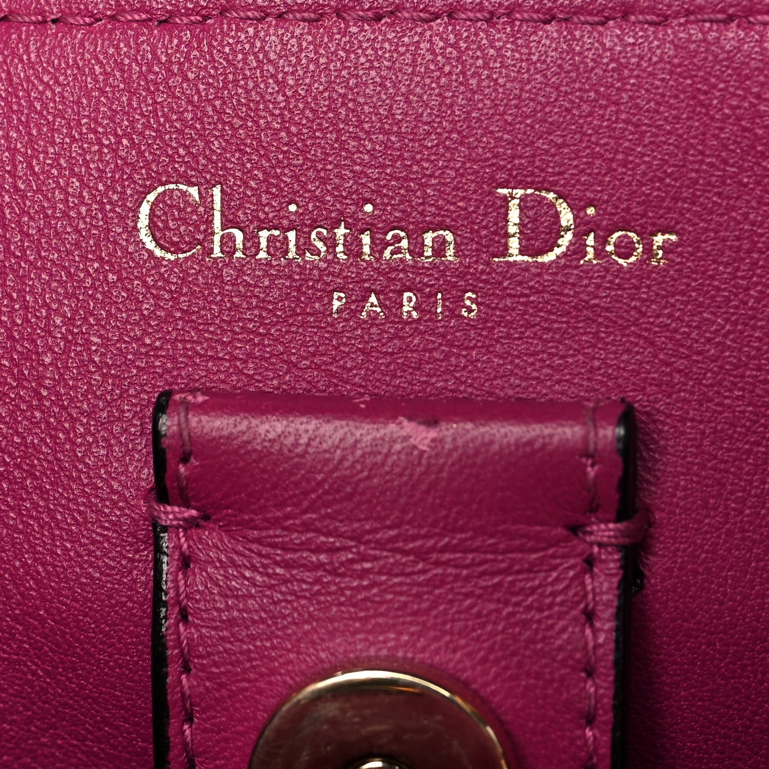 Christian Dior Bullcalf Small Diorissimo Tote Black Rose Indien 5 of 11