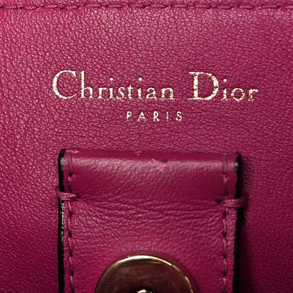 Christian Dior Bullcalf Small Diorissimo Tote Black Rose Indien 5 of 11