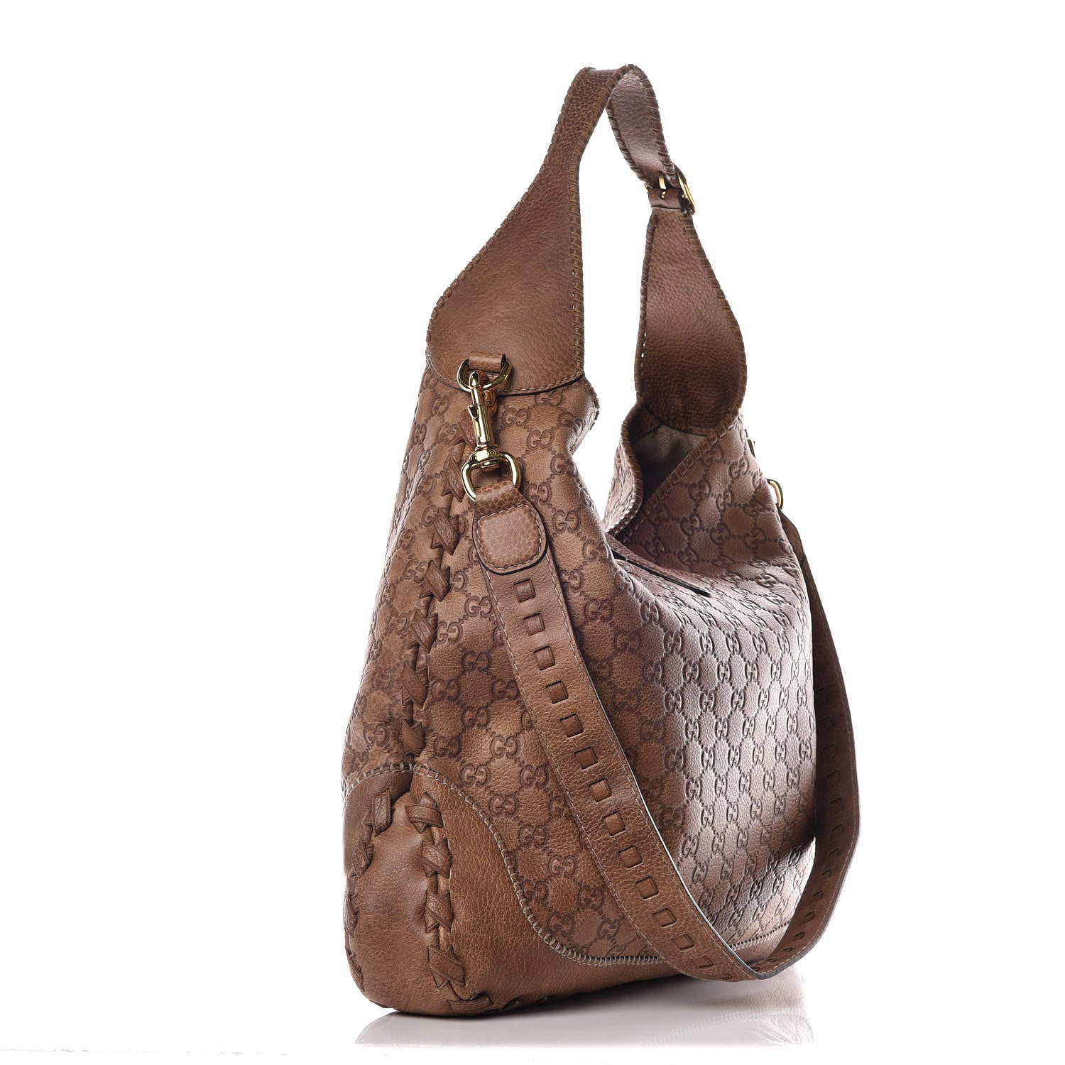 Gucci Guccissima Large New Jackie Hobo Light Brown 4 of 10