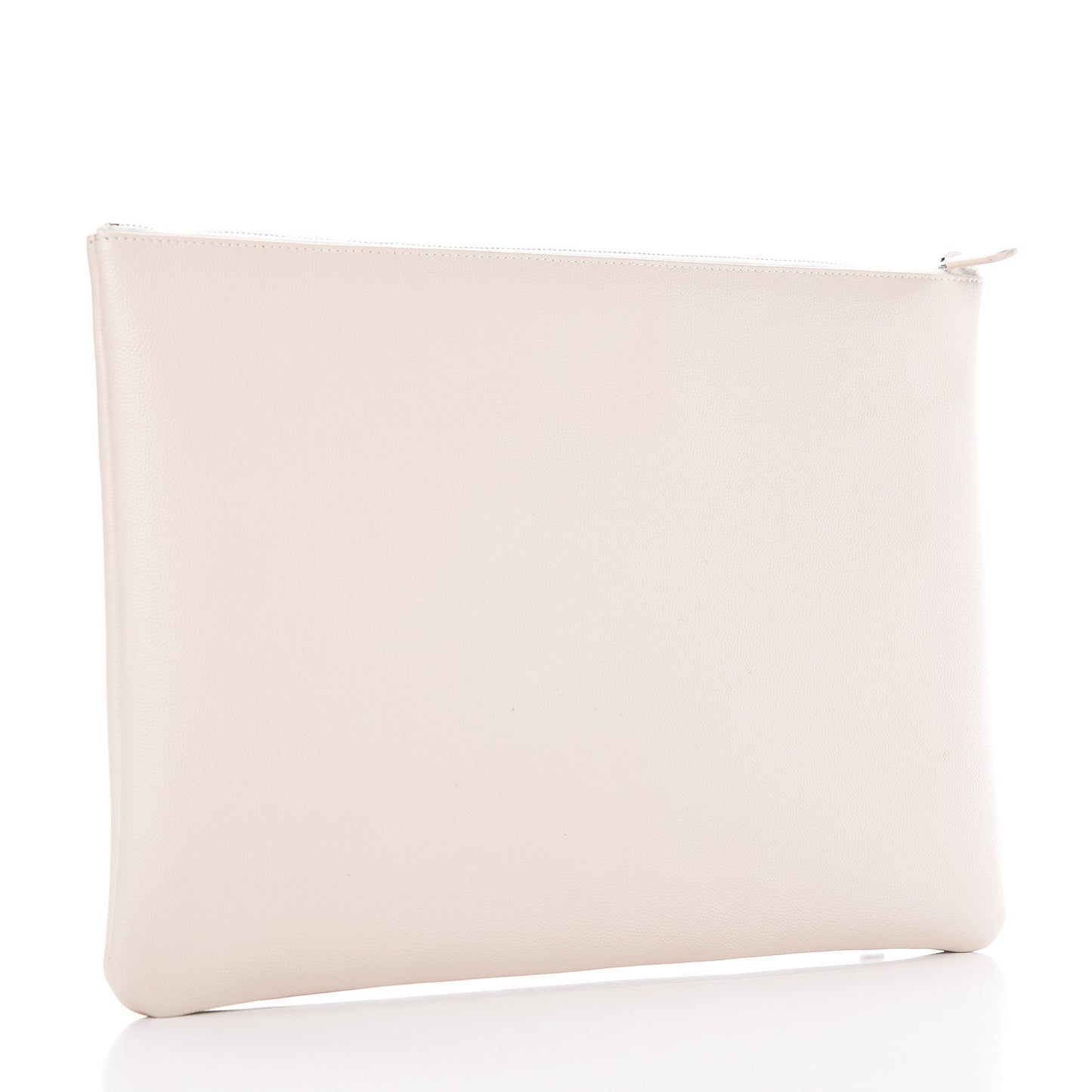 Caviar Studded Large Deauville Pouch Beige