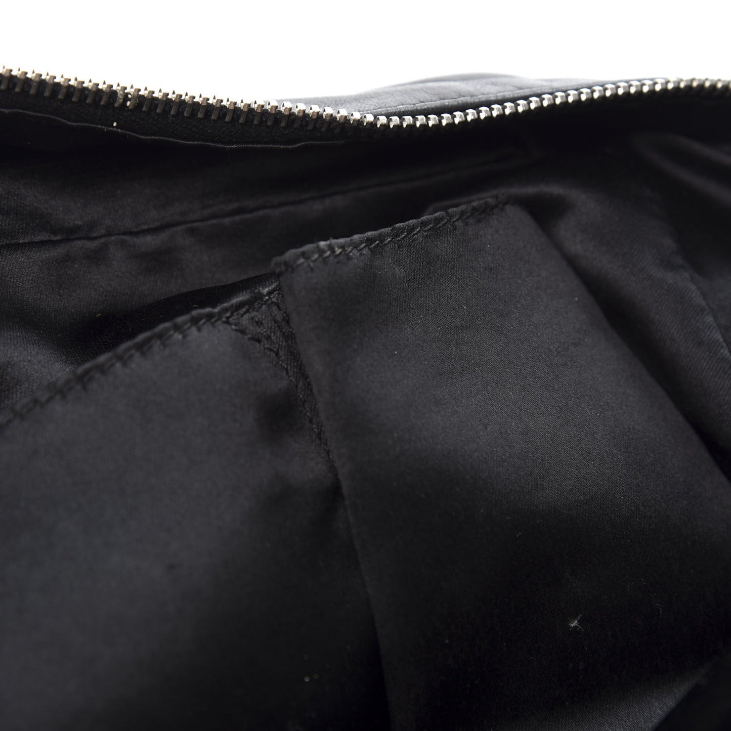 Lambskin Quilted Medium Chain Around Tote Black