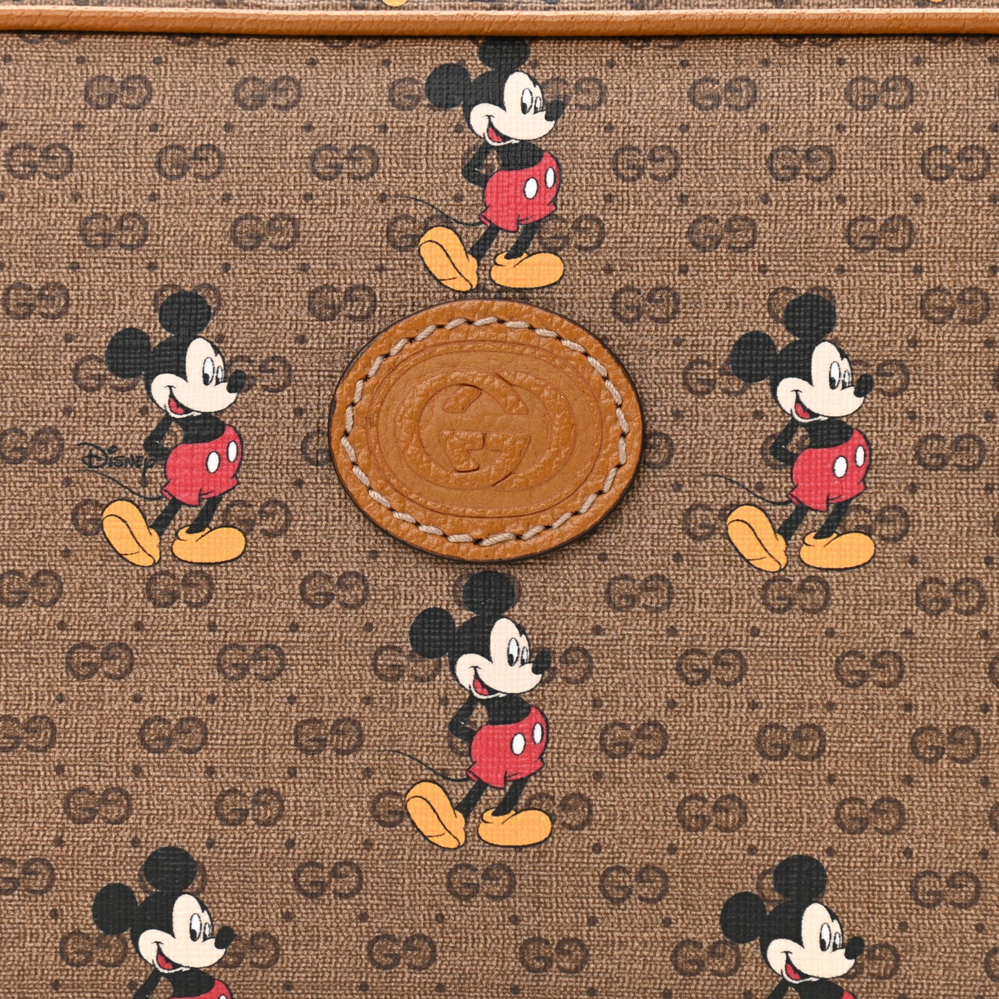 X DISNEY Mini Vintage GG Supreme Monogram Mickey Mouse Small Belt Bag 90 36 Beige Vintage Sun Oil