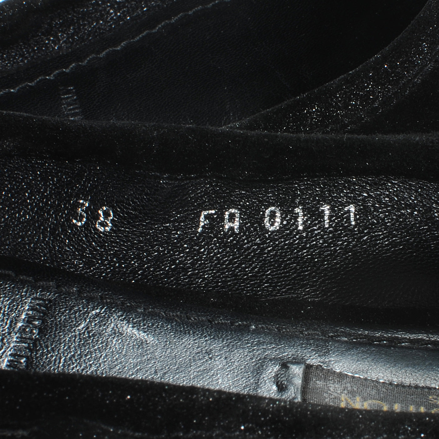 Louis Vuitton Suede Shimmer Whisper Flats 38 Black 8 of 8