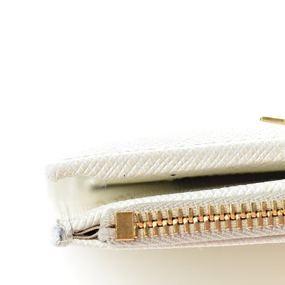 Prada Saffiano Metal Wallet Bianco 12 of 13
