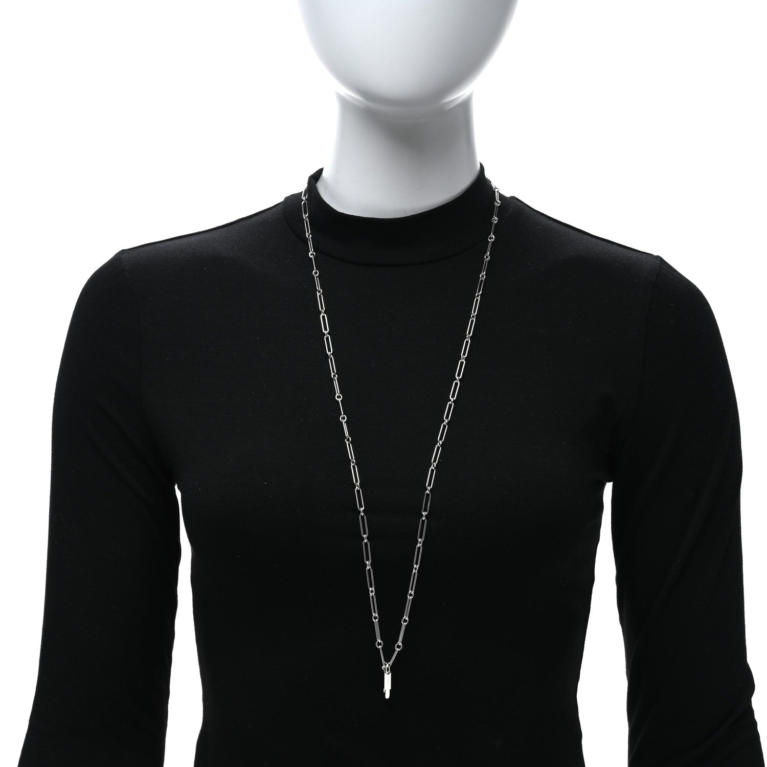 Hermes Palladium Curiosite Long Necklace 3 of 5