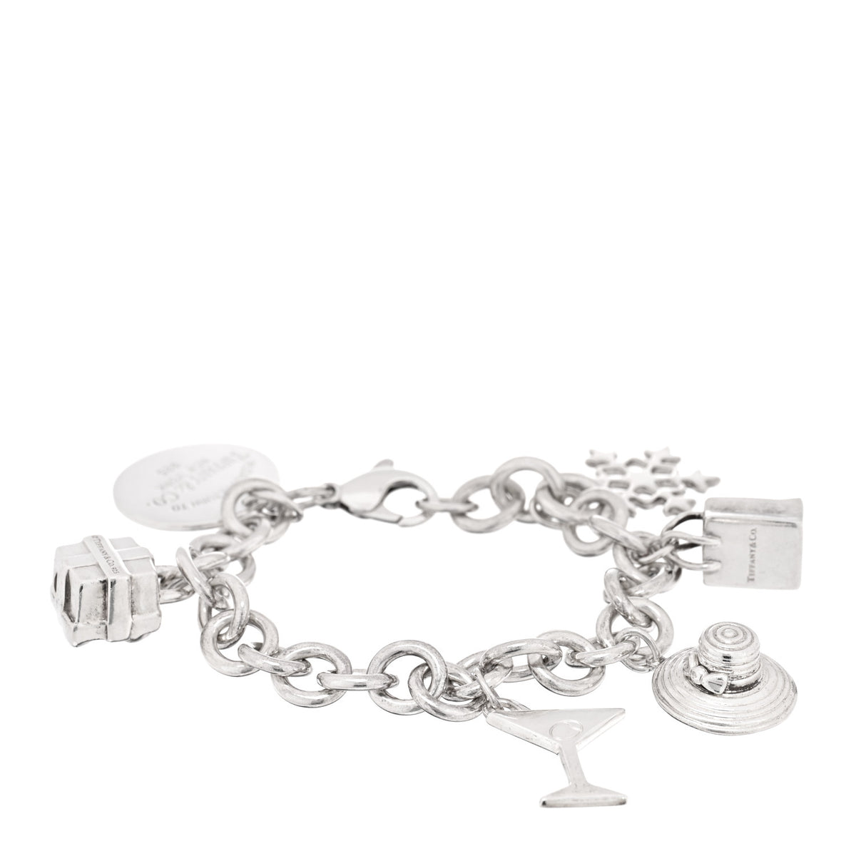 Sterling Silver Multi Charm Bracelet
