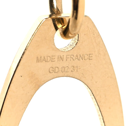 Hermes Permabrass Buffalo Horn Amulette Equestre PM Pendant Necklace Gold 6 of 6