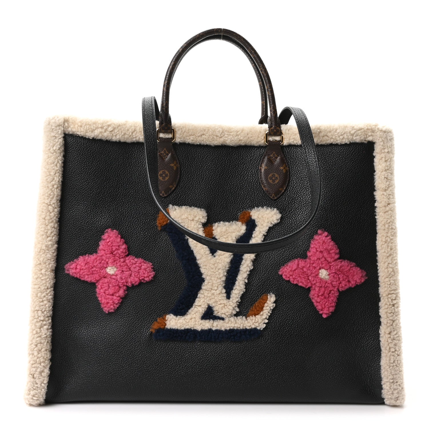 Louis Vuitton Calfskin Monogram Teddy Onthego GM Black 1 of 10