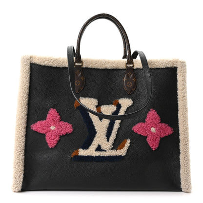Louis Vuitton Calfskin Monogram Teddy Onthego GM Black 1 of 10