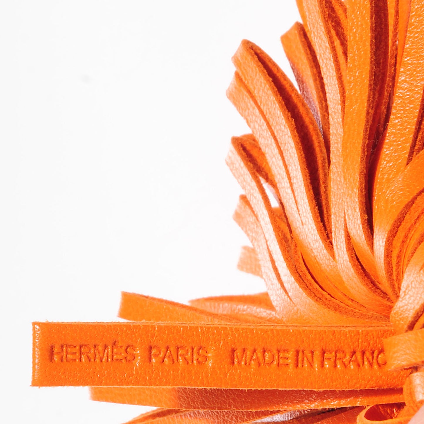 Lambskin Carmen Tassel Key Holder Orange