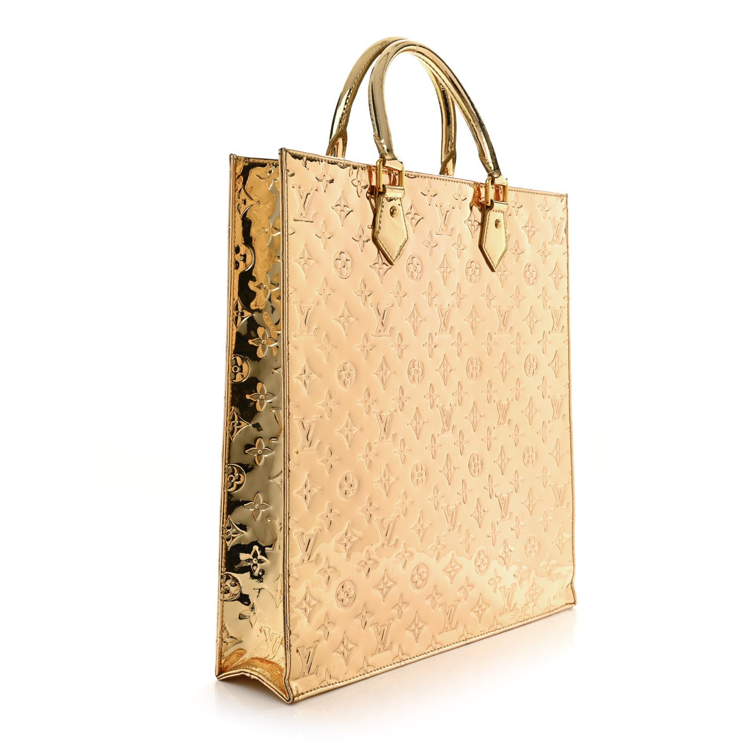 Louis Vuitton Monogram Miroir Sac Plat Gold 3 of 17
