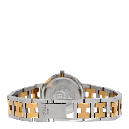 Hermes Stainless Steel 24mm Clipper Quartz Watch Gold 3 of 4