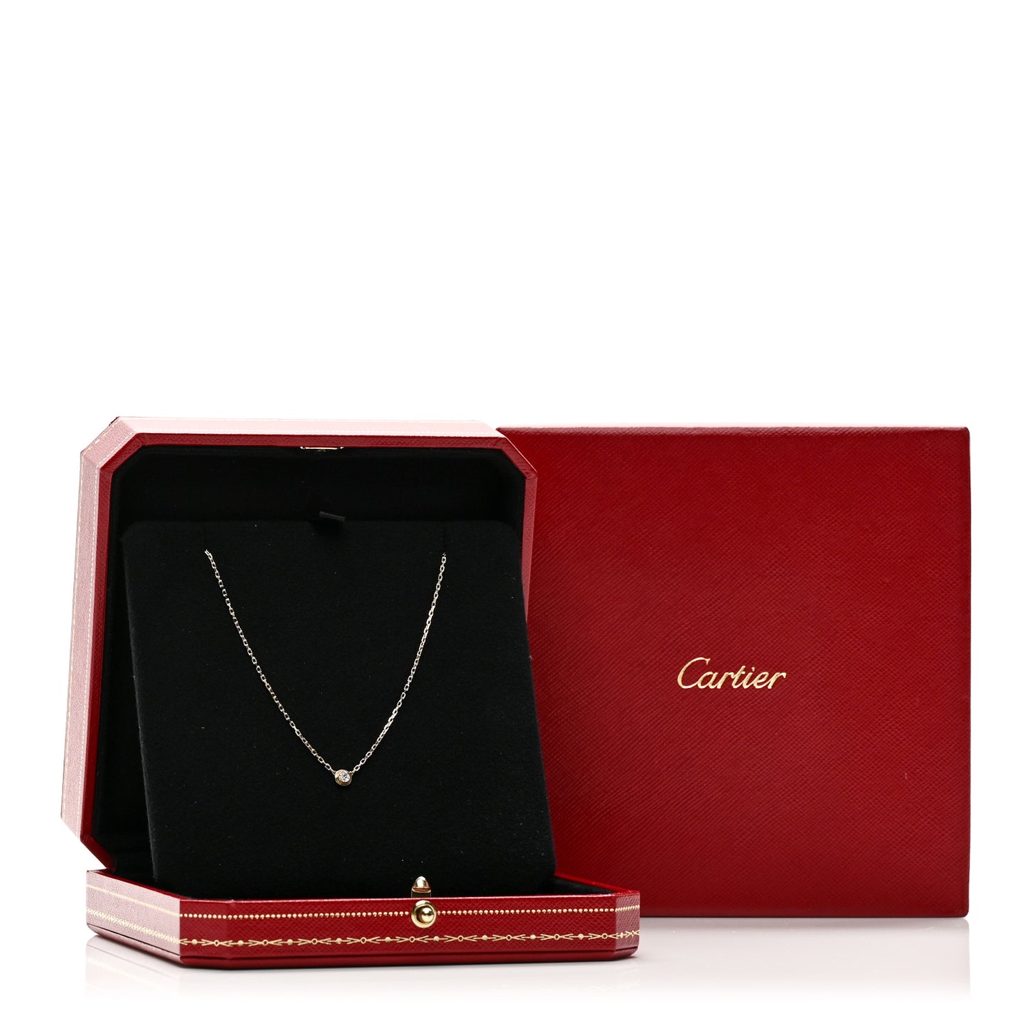 18K Yellow Gold Diamond SM D'Amour Pendant Necklace