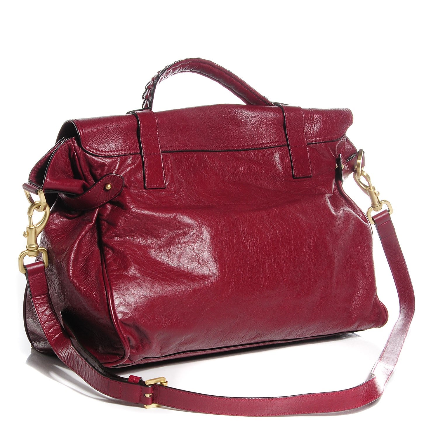 Mulberry Soft Buffalo Leather Oversized Alexa Conker 3 of 13