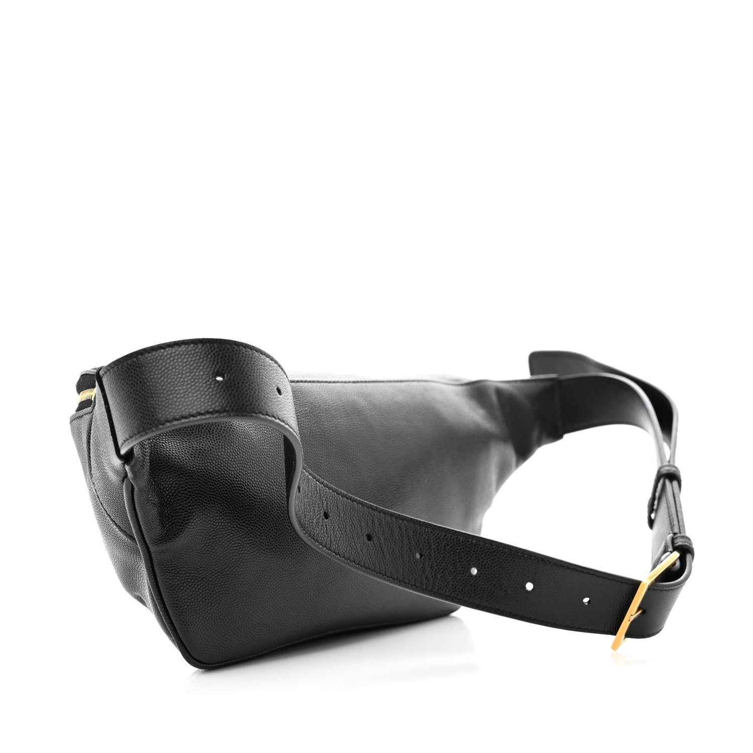Saint Laurent Grain De Poudre Monogram Belt Bag Black 3 of 12